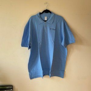 AVON Dad's Polo Shirt Sky Blue Short sleeve Size XXL NEW